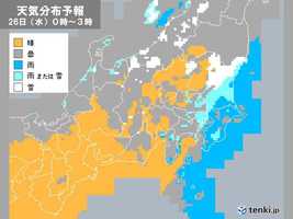 関東 今夜からあす明け方は雨や雪 平地でも積雪の可能性 路面凍結に注意