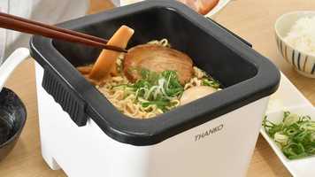 サンコーが“おひとりさま”向けの袋麺の専用鍋「俺のラーメン鍋」を発売